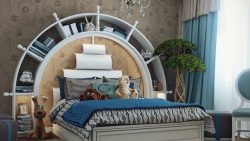 صور غرفة نوم للأولاد بتصميم البحارة